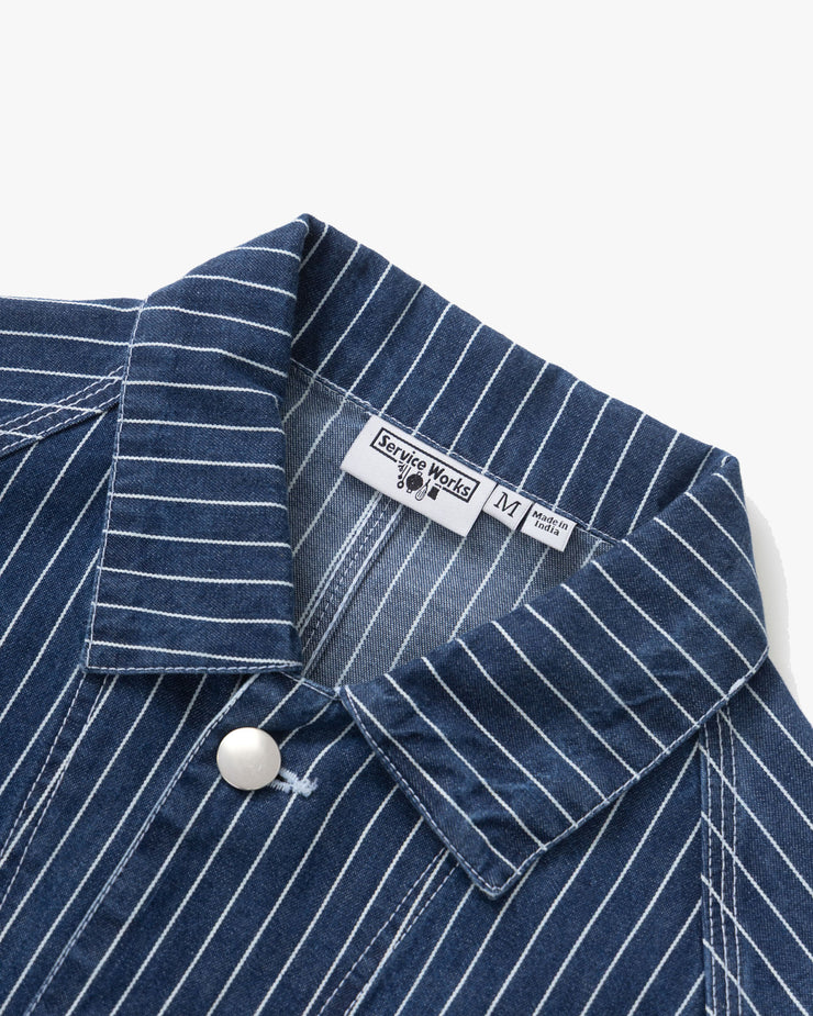 Service Works Pinstripe Denim Coverall 2.0 - Indigo