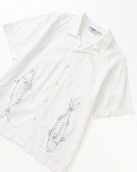 Service Works Mackerel Shirt - Off White | Service Works Shirts | JEANSTORE