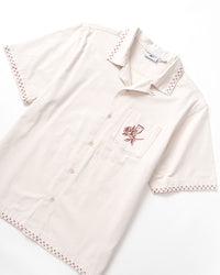 Service Works Border Shirt - Off White | Service Works Shirts | JEANSTORE