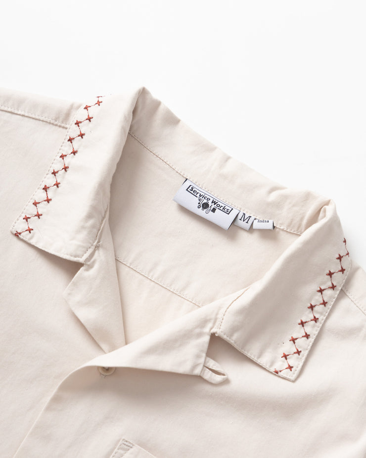 Service Works Border Shirt - Off White