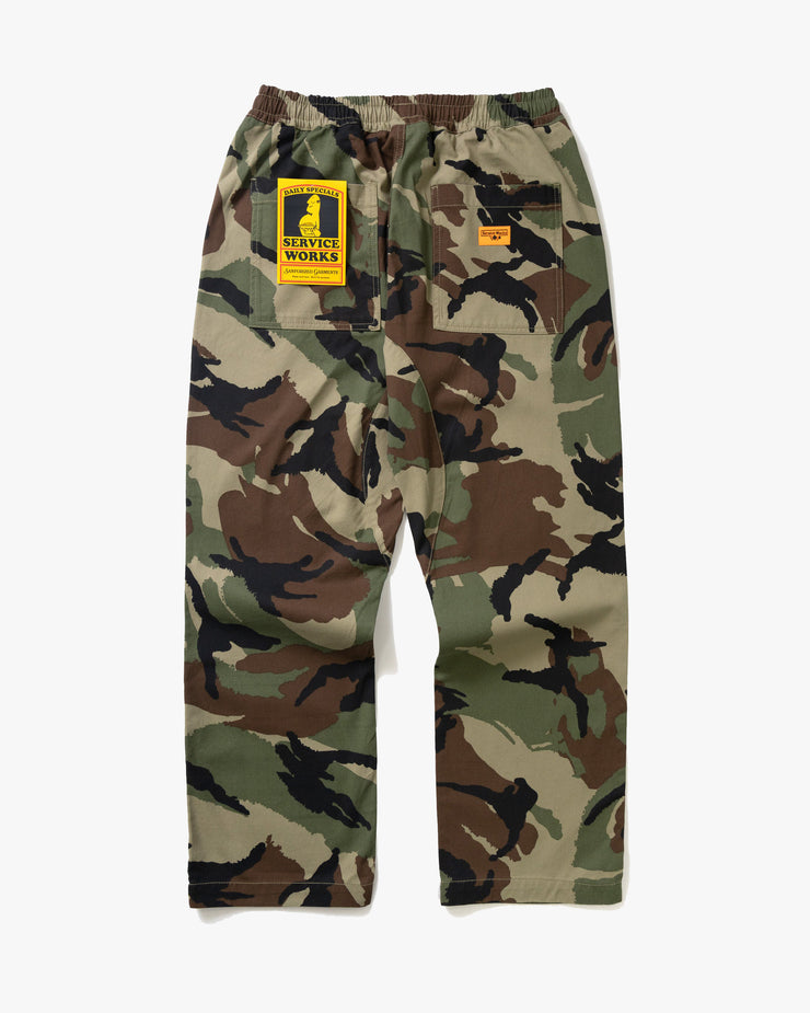 Service Works Camo Chef Pant - Woodland Camo