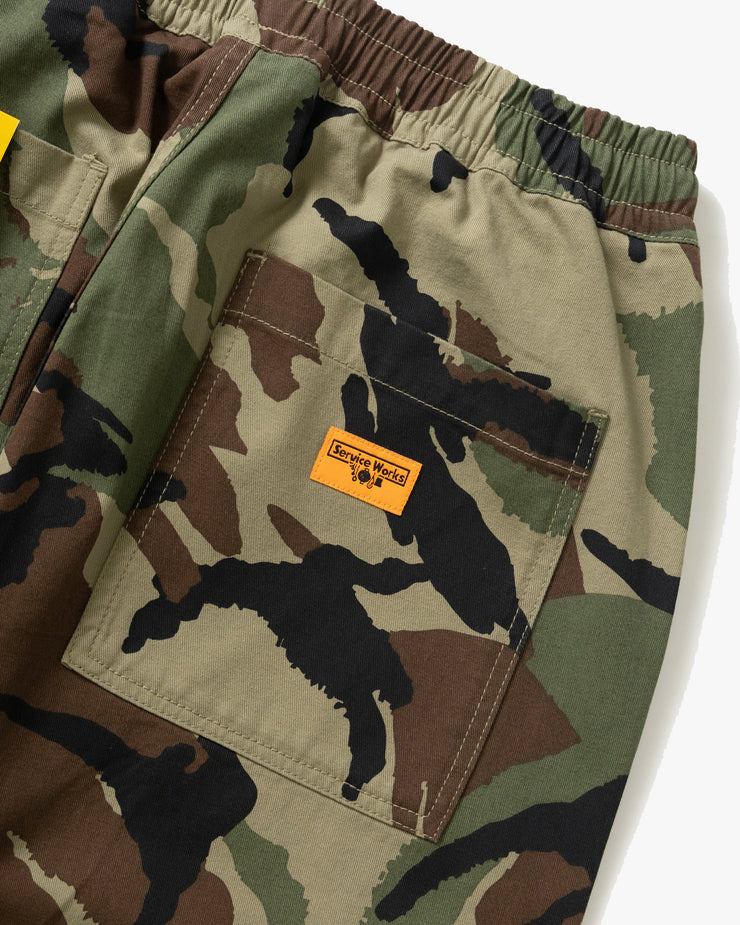 Service Works Camo Chef Pant - Woodland Camo