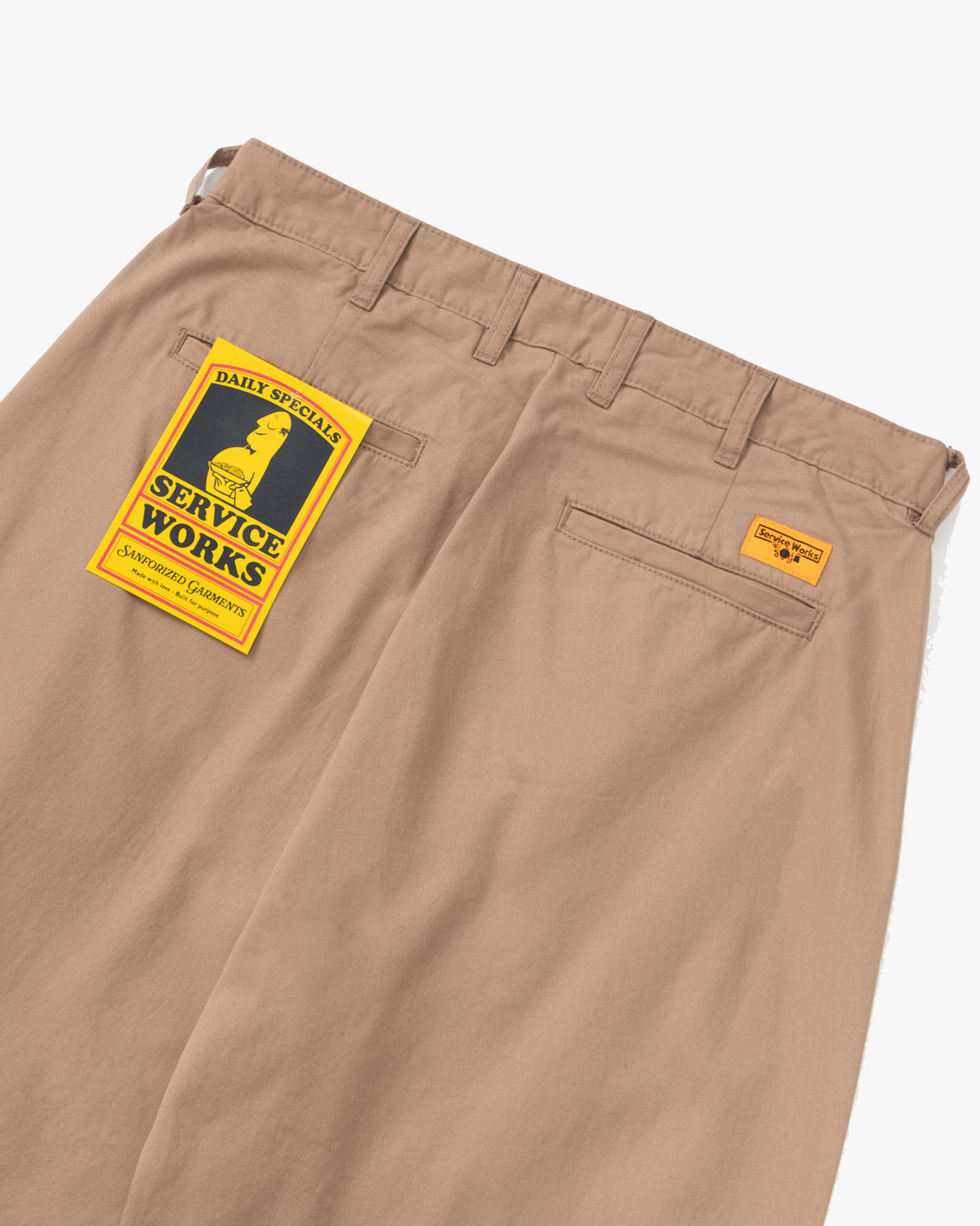 Service Works Twill Part Timer Pant - Mushroom | Service Works Chinos & Trousers | JEANSTORE
