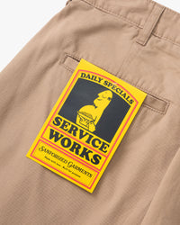 Service Works Twill Part Timer Pant - Mushroom | Service Works Chinos & Trousers | JEANSTORE