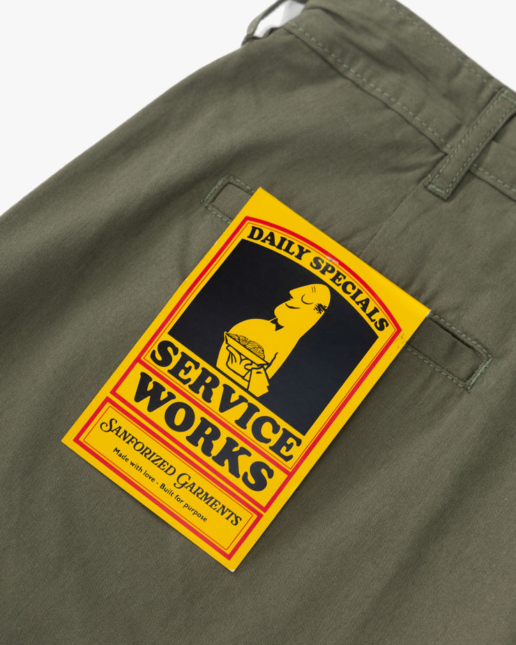 Service Works Twill Part Timer Pant - Olive