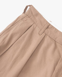 Service Works Twill Part Timer Shorts - Mushroom
