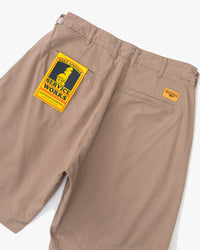 Service Works Twill Part Timer Shorts - Mushroom