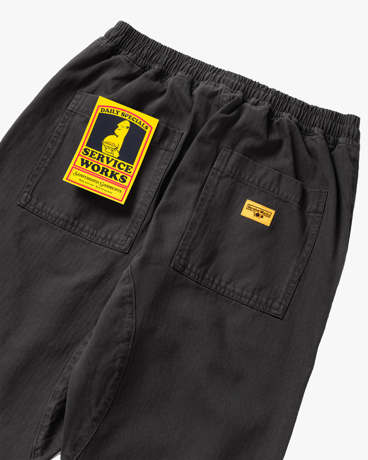 Service Works Pigment Herringbone Chef Pant - Black
