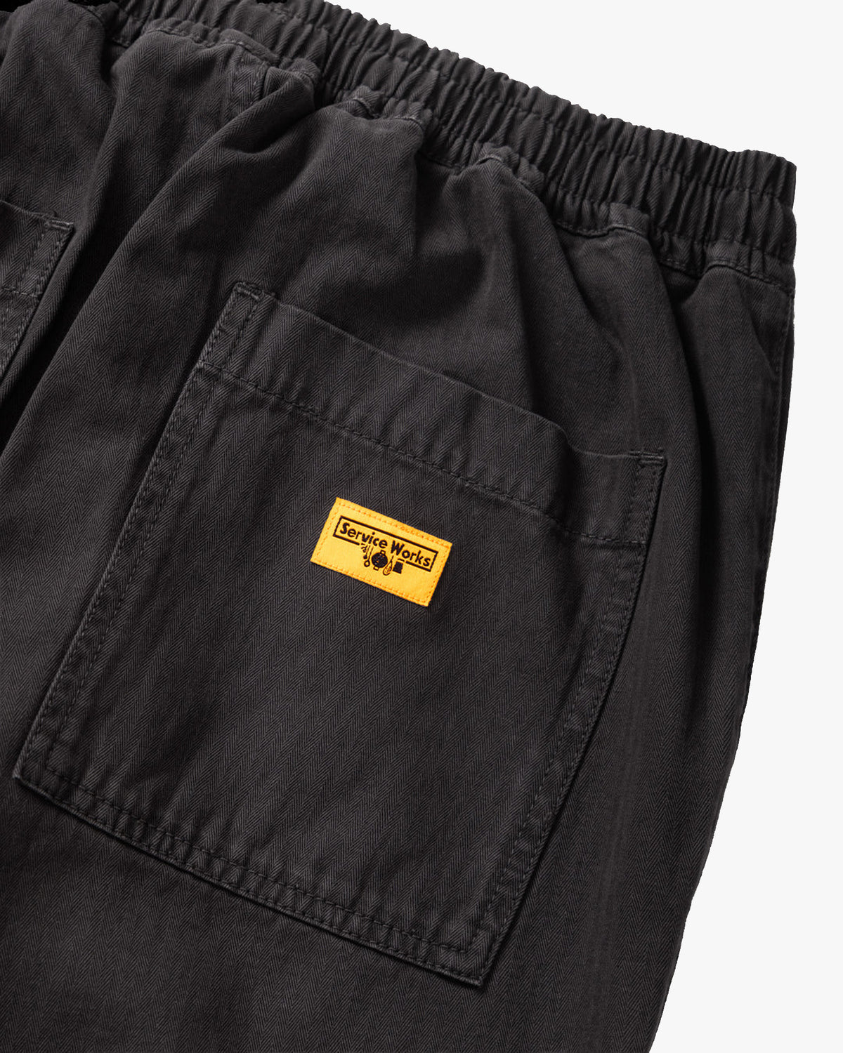 Service Works Pigment Herringbone Chef Pant - Black