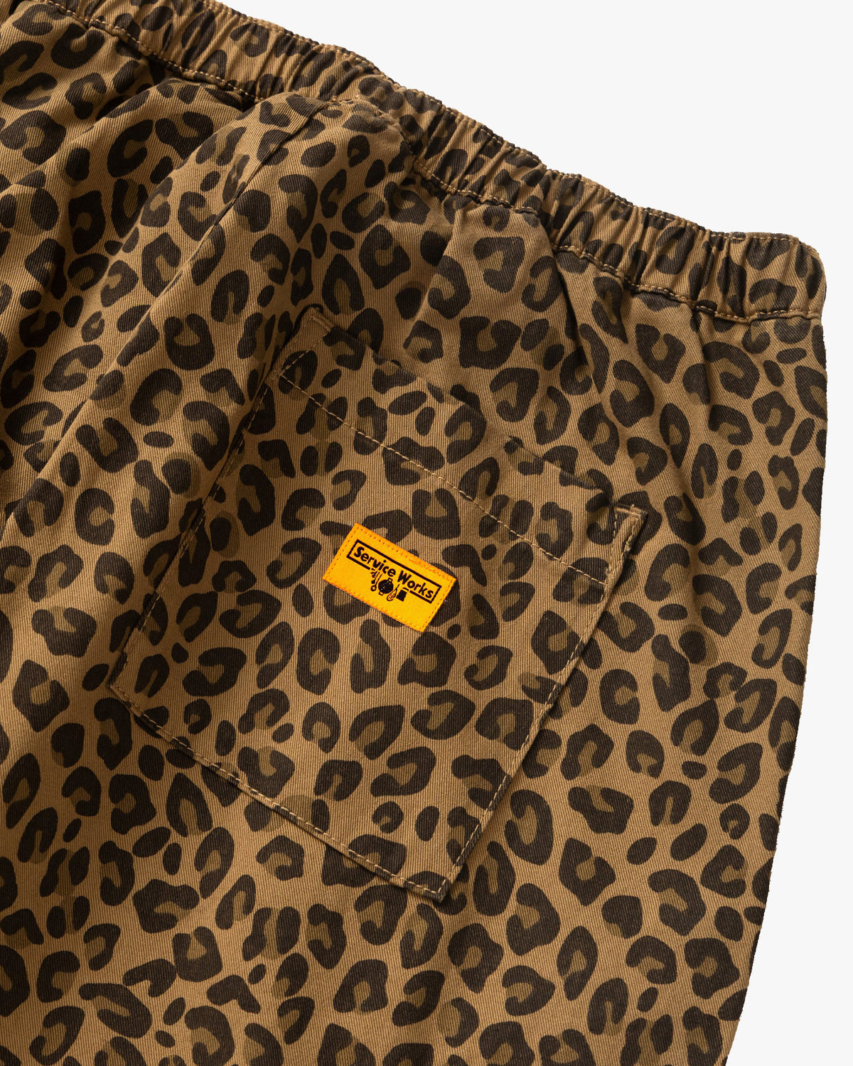 Service Works Patterned Easy Chef Pant - Brown Leopard