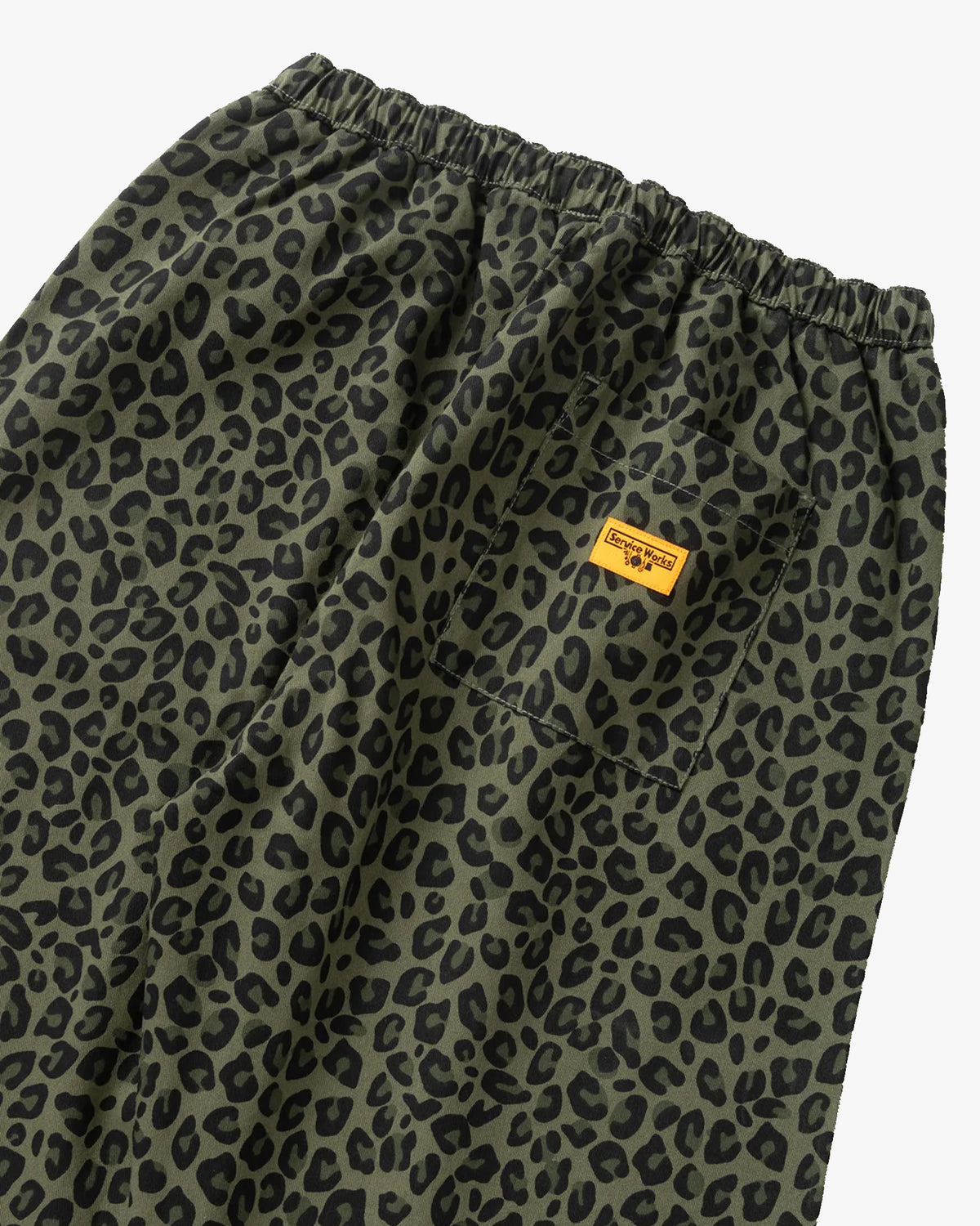 Service Works Patterned Easy Chef Pant - Green Leopard