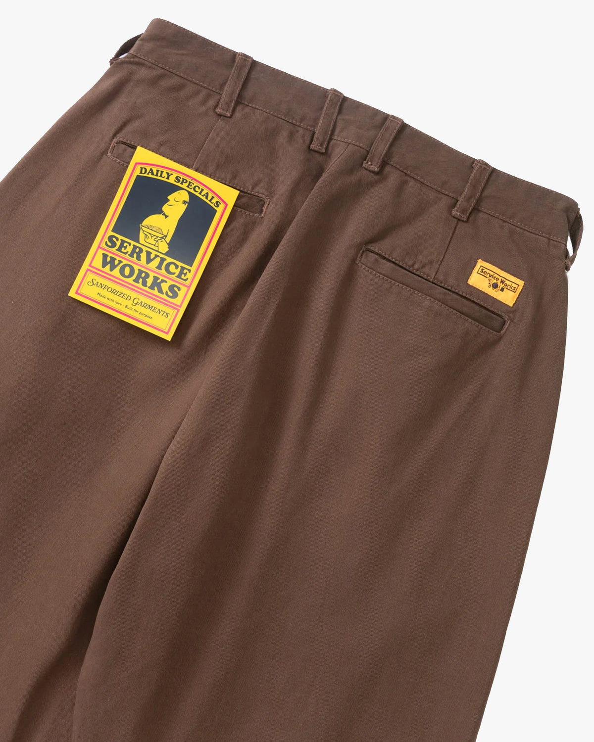 Service Works Twill Part Timer Pant - Brown