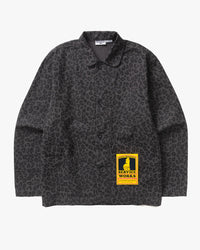 Service Works Patterned Easy Chef Shirt - Black Leopard