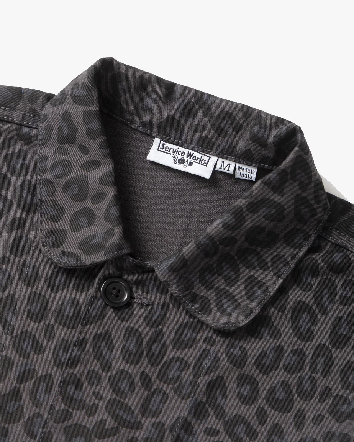 Service Works Patterned Easy Chef Shirt - Black Leopard
