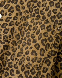 Service Works Patterned Easy Chef Shirt - Brown Leopard