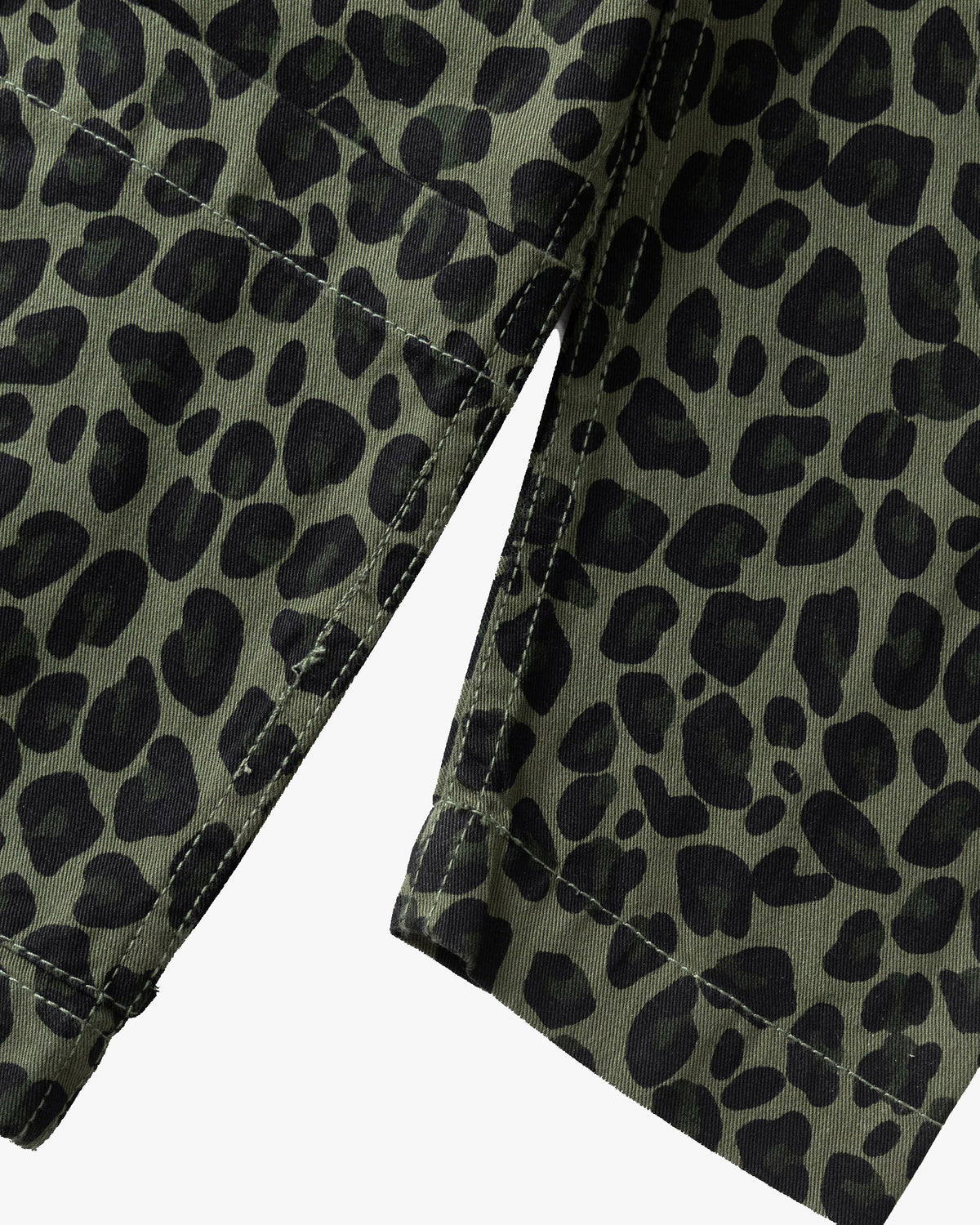 Service Works Patterned Easy Chef Shirt - Green Leopard