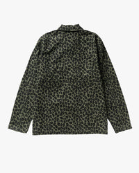 Service Works Patterned Easy Chef Shirt - Green Leopard