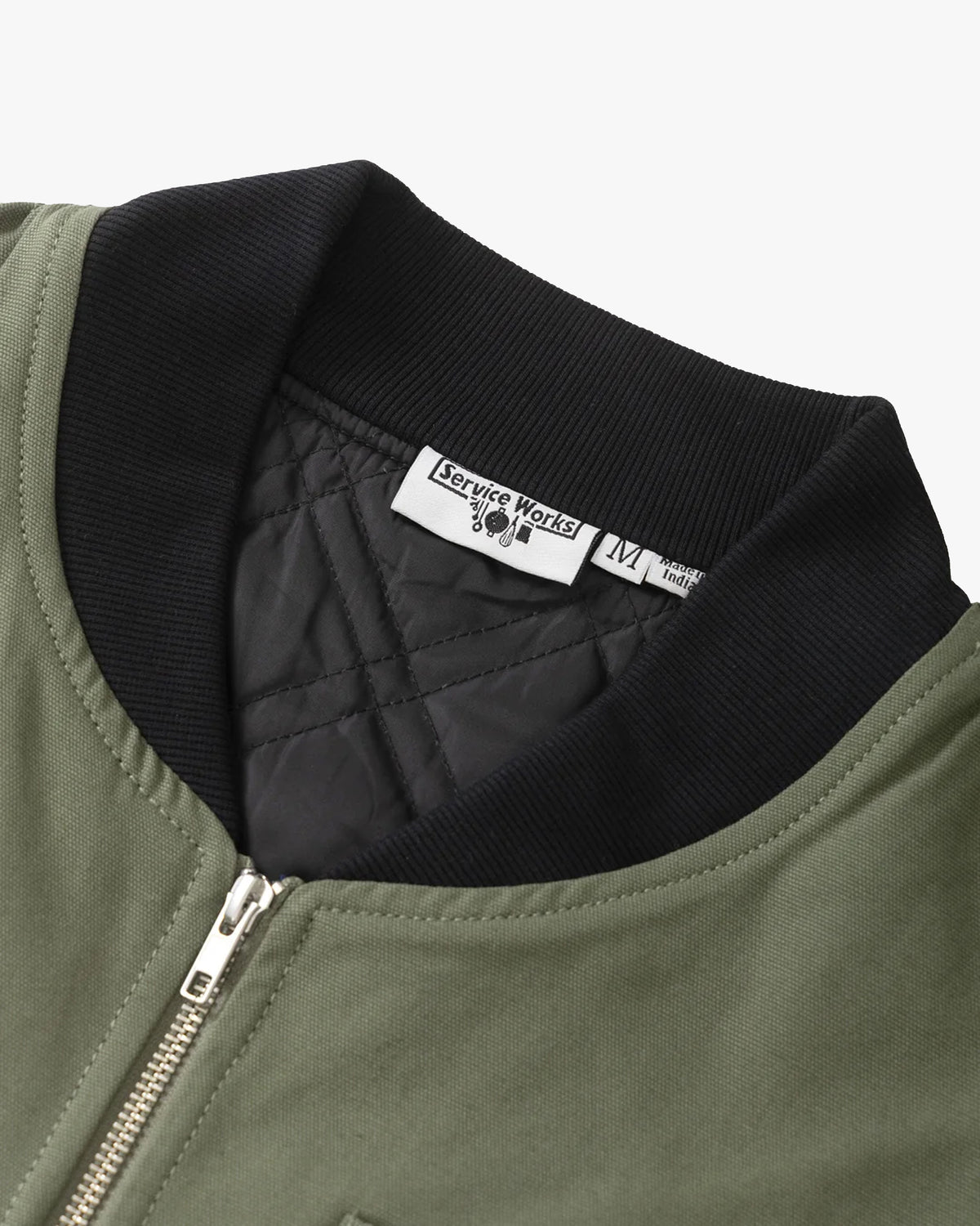 Service Works Padded Work Vest Jacket - Olive