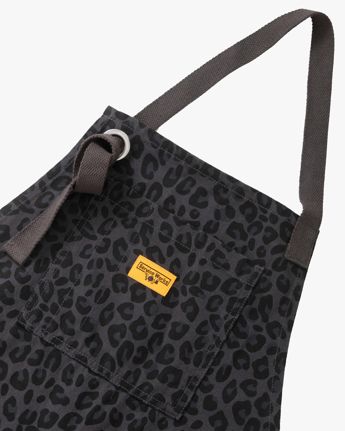 Service Works Patterned Apron - Black Leopard