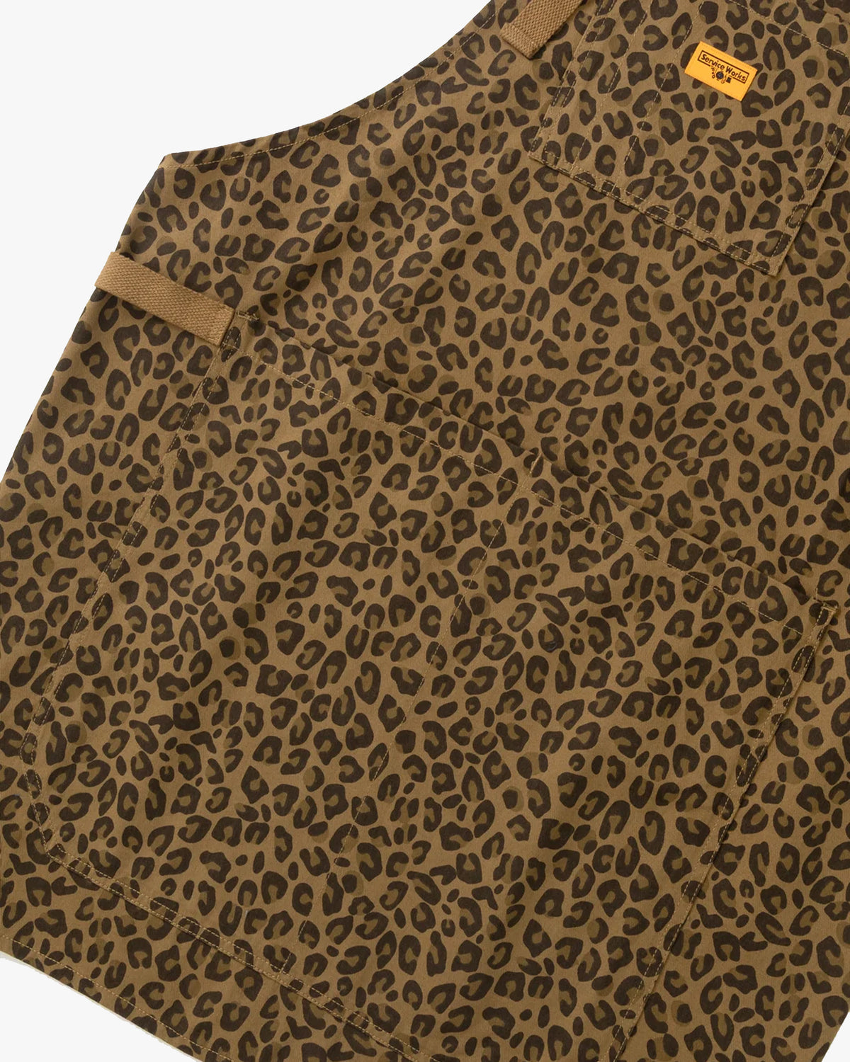 Service Works Patterned Apron - Brown Leopard