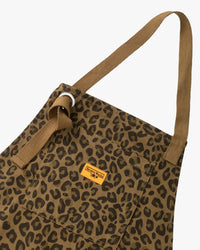 Service Works Patterned Apron - Brown Leopard