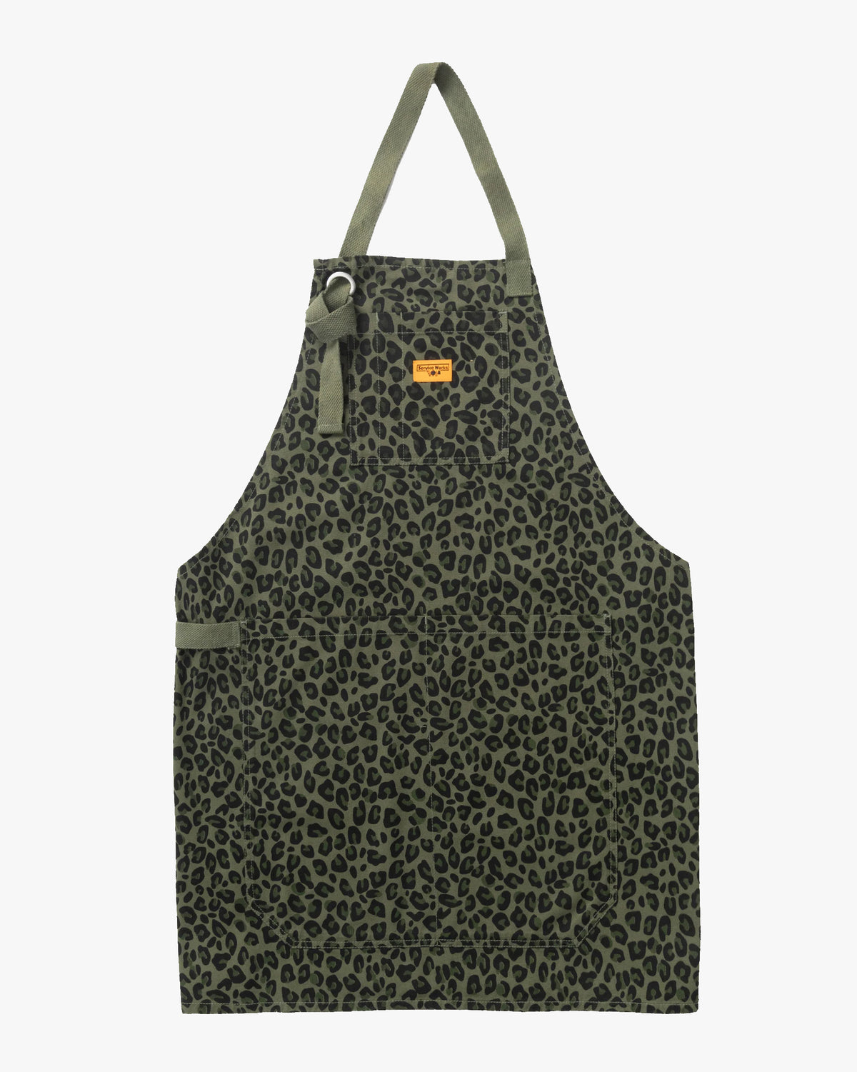 Service Works Patterned Apron - Green Leopard