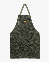 Service Works Patterned Apron - Green Leopard