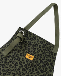 Service Works Patterned Apron - Green Leopard