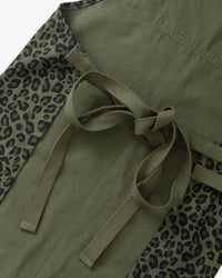 Service Works Patterned Apron - Green Leopard