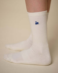 Merz b. Schwanen Classic Tennis Socks 2pk - White