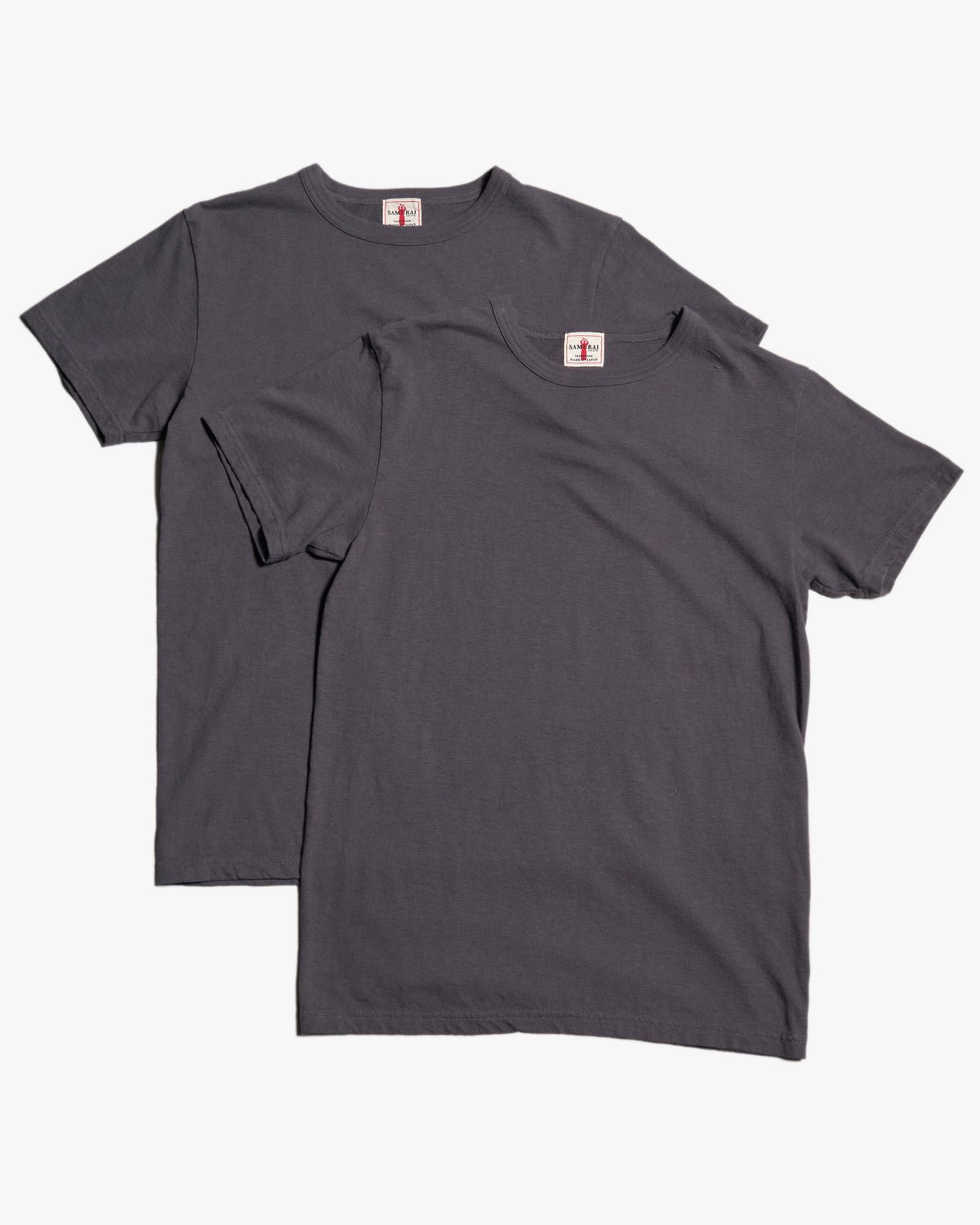 Samurai Jeans 2PST-01 2-Pack Tubular Tees - Charcoal Grey