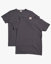 Samurai Jeans 2PST-01 2-Pack Tubular Tees - Charcoal Grey