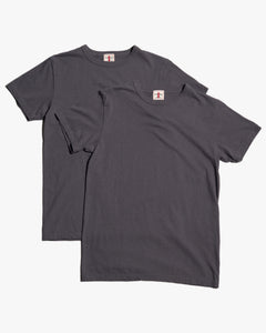 Samurai Jeans 2PST-01 2-Pack Tubular Tees - Charcoal Grey