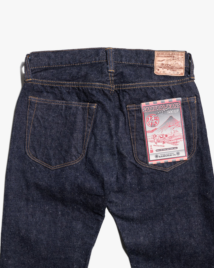 Samurai Jeans S003JP Slim Straight 15oz Yamato Selvedge Jeans - Indigo Onewash