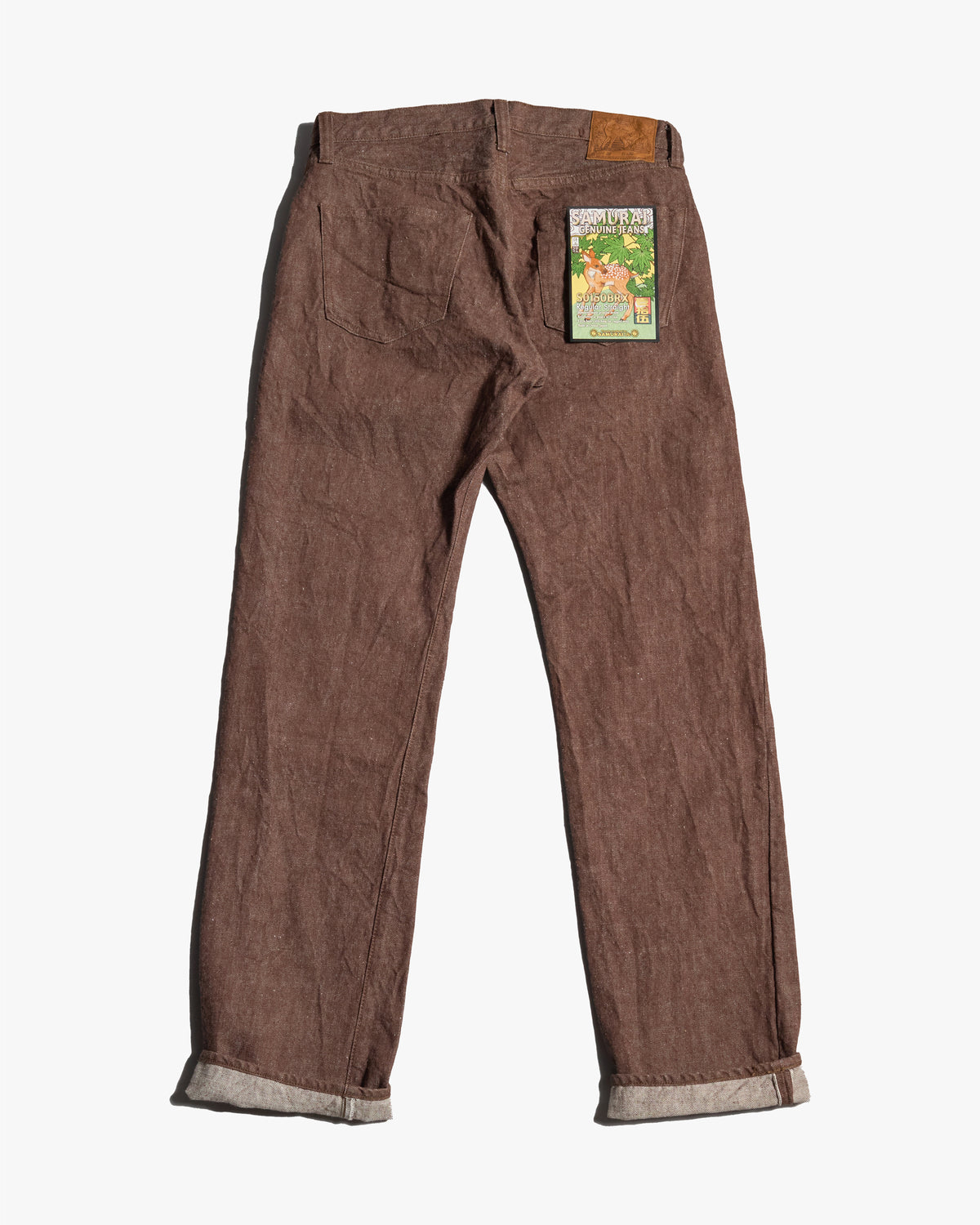 Samurai Jeans S0150BRX Regular Straight 15oz Selvedge Mens Jeans - Kanoko Brown | Samurai Jeans Jeans | Jeanstore