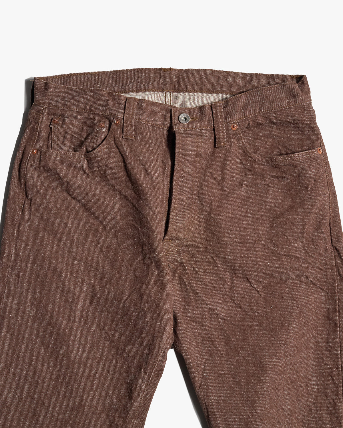 Samurai Jeans S0150BRX Regular Straight 15oz Selvedge Mens Jeans - Kanoko Brown | Samurai Jeans Jeans | Jeanstore