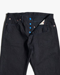 Samurai Jeans S0510XX-BOB 'Aoki Tachikage' 15oz Black-On-Blue Regular Fit Selvedge Jeans - Onewash