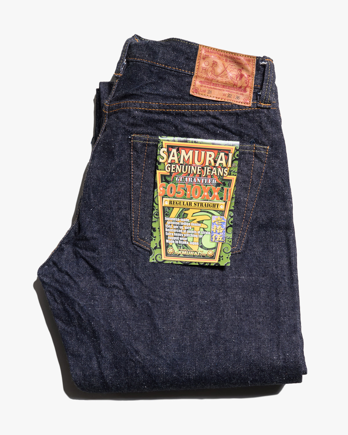 Samurai Jeans S0510XXII Regular Straight Otokogi 15oz Selvedge Jeans - Indigo Onewash | Samurai Jeans Jeans | JEANSTORE
