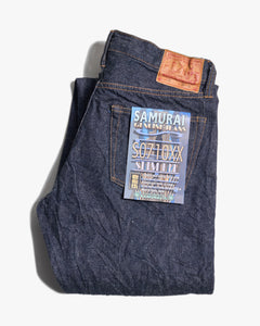 Samurai Jeans S0710XX Slim Straight Otokogi 15oz Selvedge Jeans - Indigo Onewash