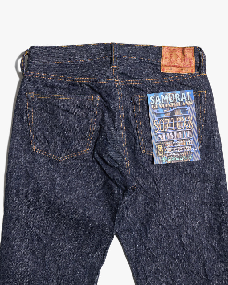 Samurai Jeans S0710XX Slim Straight Otokogi 15oz Selvedge Jeans - Indigo Onewash
