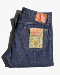 Samurai Jeans S2000HXII Samurai Cotton GL3 Model '44 Style Wide Straight 15.8oz Selvedge Jeans - Onewash