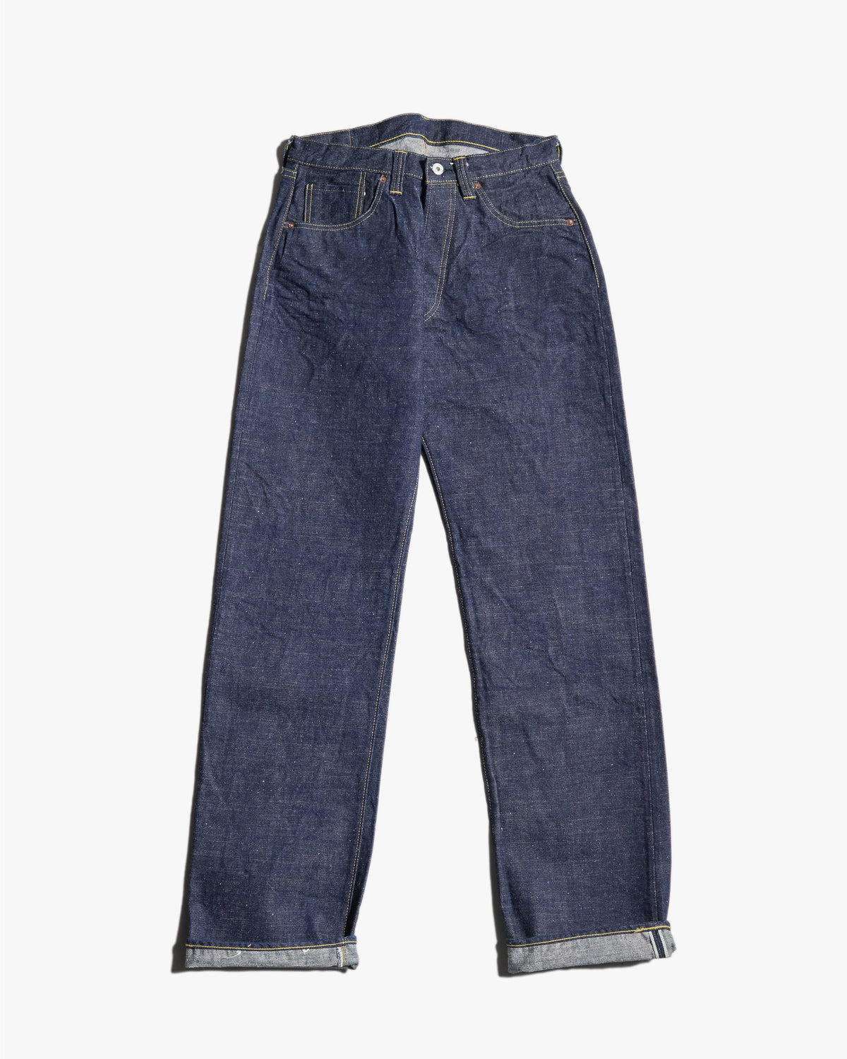 Samurai Jeans S2000HXII Samurai Cotton GL3 Model '44 Style Wide Straight 15.8oz Selvedge Jeans - Onewash