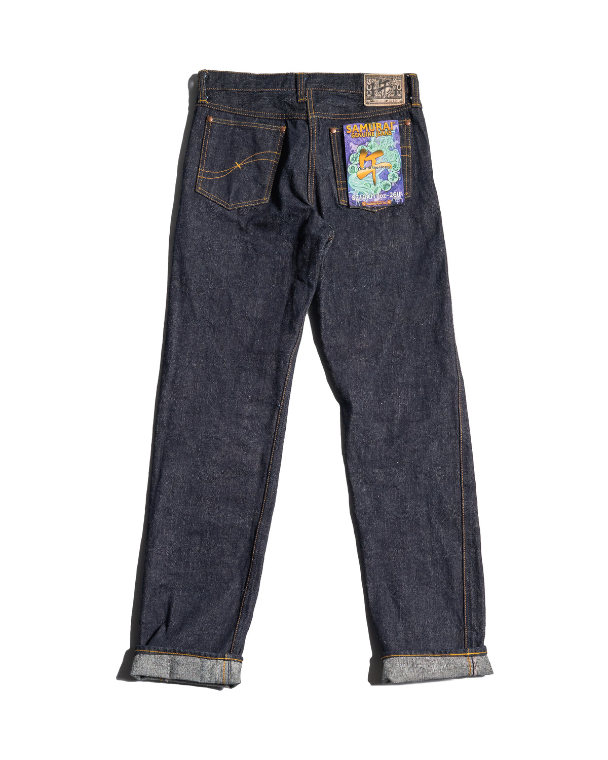 Samurai Jeans S210XJ17oz-26U Straight Fit 17oz Selvedge Jeans - Year Of The Horse / Onewash | Samurai Jeans Jeans | Jeanstore