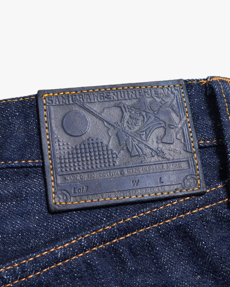 Samurai Jeans S211AX Relaxed Tapered 18oz AI Plus Benkei Selvedge Jeans - Indigo Onewash