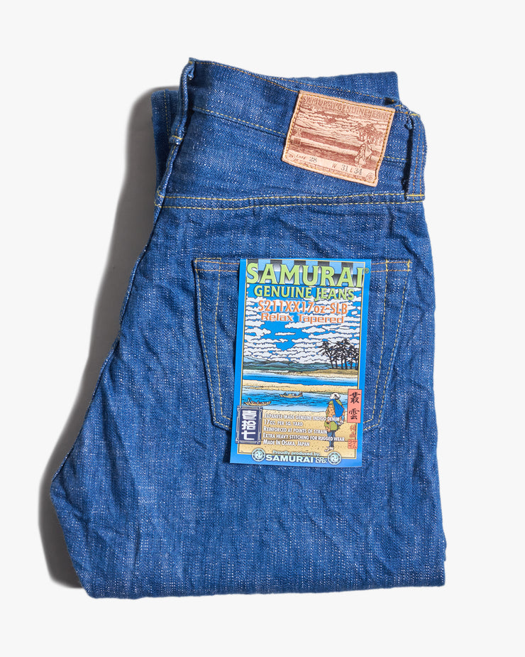 Samurai Jeans S211XX17oz-SLB Murakumo 17oz Slub Selvedge Relaxed Taper