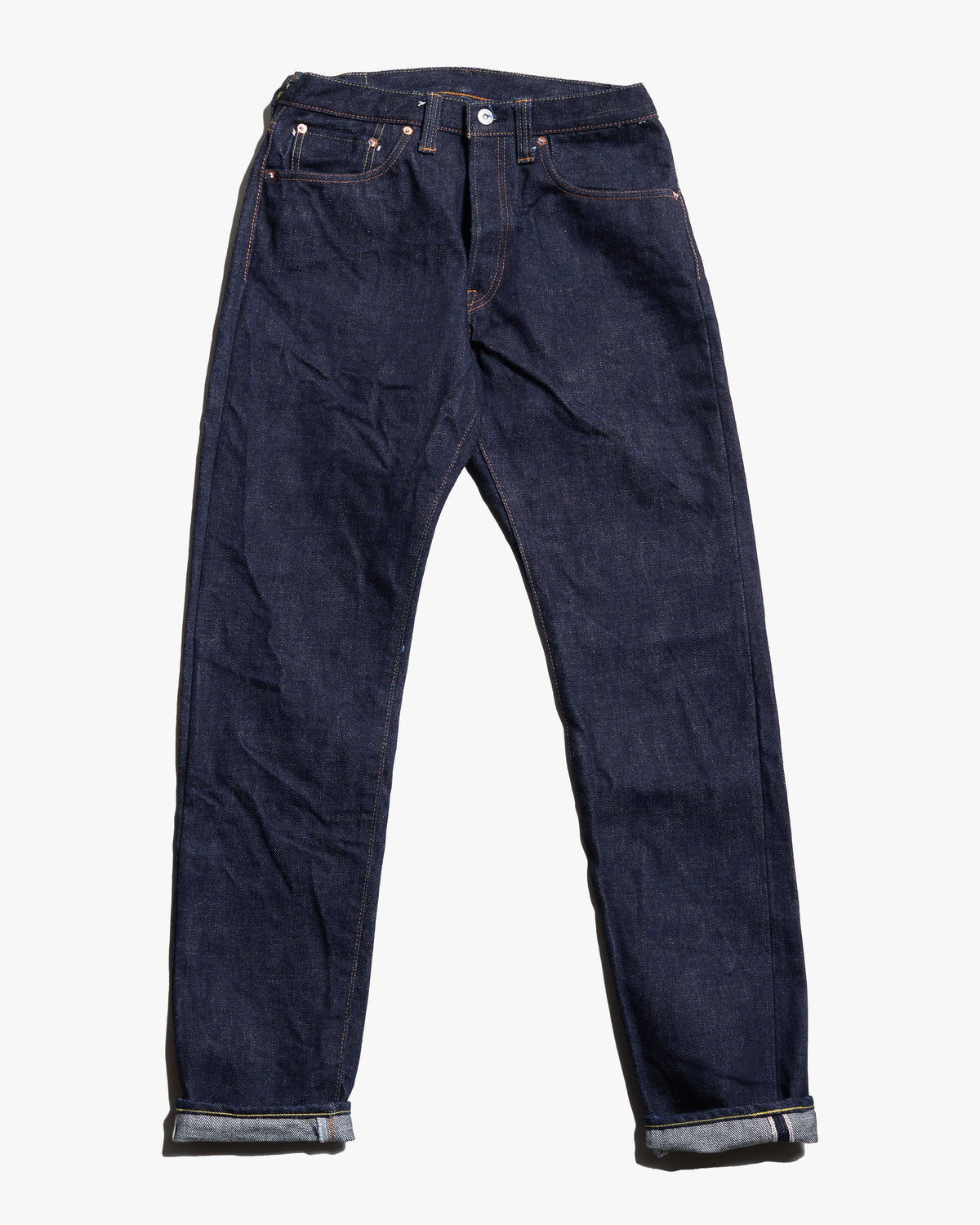 Samurai Jeans S520XX21oz Relaxed Tapered 21oz Cho-Kiwami Selvedge Jeans - Indigo Onewash