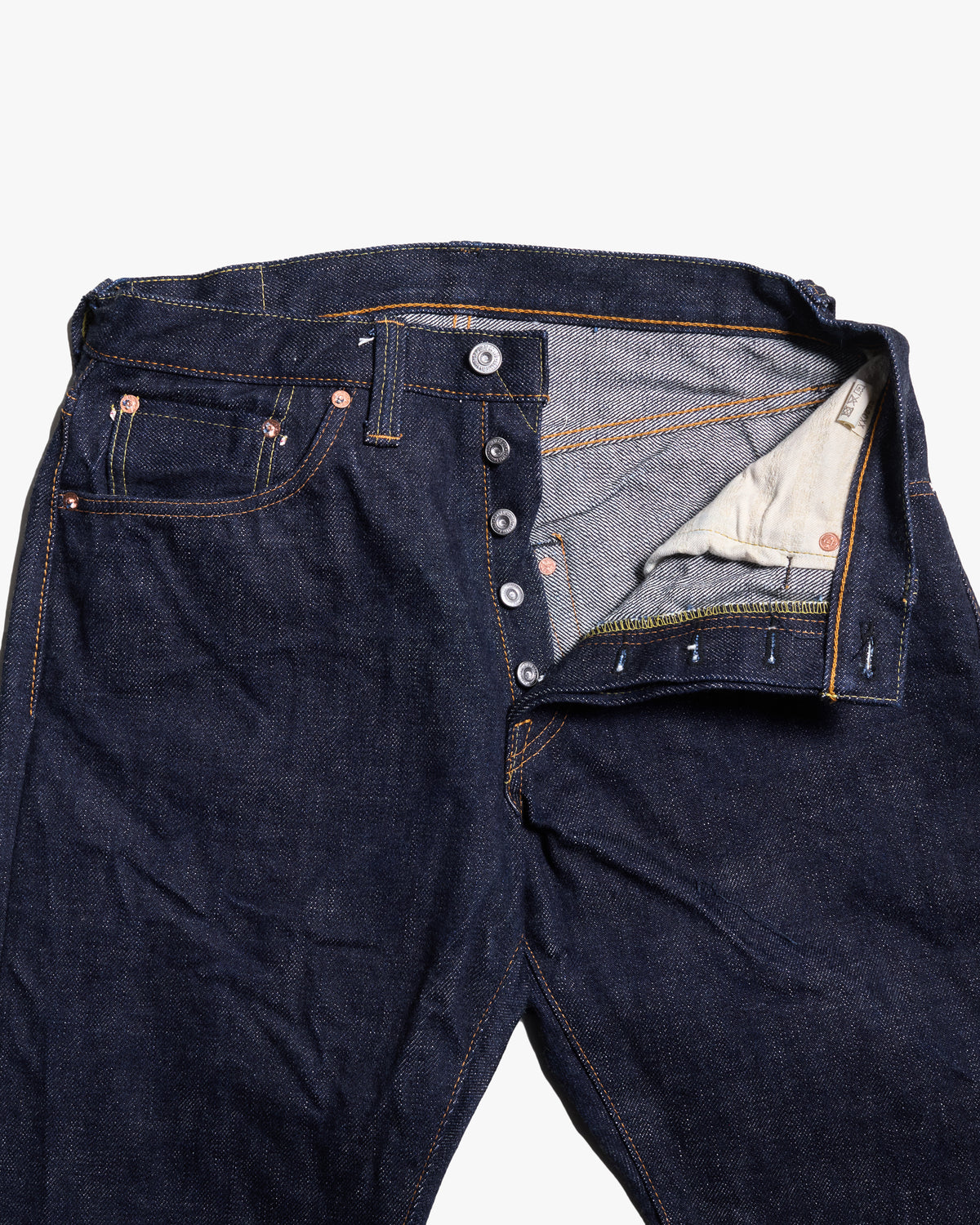 Samurai Jeans S520XX21oz Relaxed Tapered 21oz Cho-Kiwami Selvedge Jeans - Indigo Onewash