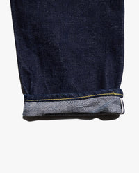 Samurai Jeans S520XX21oz Relaxed Tapered 21oz Cho-Kiwami Selvedge Jeans - Indigo Onewash