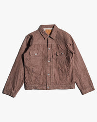 Samurai Jeans S552PX-BR 15oz Selvedge Denim Jacket - Kanoko Brown