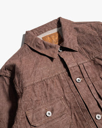 Samurai Jeans S552PX-BR 15oz Selvedge Denim Jacket - Kanoko Brown